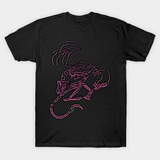 Pink and black cat T-Shirt